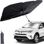 ZINQUI Car Sunshade Windshield Cover, Umbrella Windshield Sunshade for Car Front Window Sun Protection & Heat Insulation Foldable Sun Shade Full Cover Sunshade for Most Vehicles