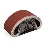 Sruhrak 75X457mm Abrasive Sanding Belt Set - 15 Pack 120 Grits Sandpaper Belts for Portable Belt Sander