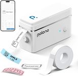 POLONO Label Maker Machine with Tape, P31S Portable Bluetooth Label Printer, Wireless Handheld Sticker Maker Mini Label Makers with Multiple Templates for Organizing Storage Barcode Office Home, White