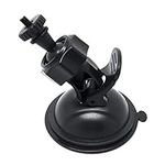 Car Suction Cup for Dash Cam Holder Vehicle Video Recorder on Windshield & DashBoard Mount with 360 Degree Angle View for Driving DVR Camera Camcorder GPS Action Camera(Black)