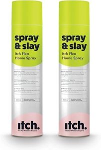 Itch Flea Home Spray | Kills Fleas, Larvae, Eggs and House Dust Mites | Fast Acting | Odourless | 500ml | Pack of 2