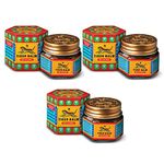 Tiger Balm Red Ointment | Effective Relief From Joint Pain, Back Pain, Body Pain, Muscle Pain, Knee Pain & Sprain | Ayurvedic Pain Relief Balm | 21ml | Pack of 3