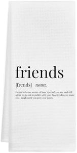 GICHUGI Friends Definition Kitchen Towels 16x24, Funny Gifts for Friends, Friendship Gifts for Women Friends, Gifts for Best Friends Women, Bestie BFF Gifts, Funny Friend Kitchen Towels