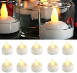 6 Pack Water Activated Tea Lights, Waterproof Flameless Tea Lights, Floating LED Candles for Centerpieces, Bathtub Wedding Decorative Floating Tealight Candles Battery Operated Warm White