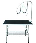 SHELANDY Stainless steel pet dog grooming talbe with arm and two loops (LARGE 110 * 60cm)