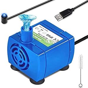 Haskoss Water Fountain Pump, Pet Water Fountain Pump Replacement Pump -DC160 Motor for Round, Flower Cap Fountain