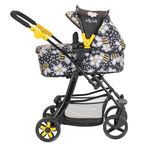 Daisy Chain Connect 5 in 1 Dolls Pram – Adjustable Handles from 48-85cms. For children of 4,5,6,7 and 8 years. (Bumblebee)