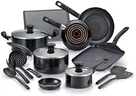 T-Fal Culinaire Non-Stick Aluminum, 16 Piece Pots and Pans Cookware Set, Dishwasher & Oven Safe, PFOA Free, Stainless (B058SG74)