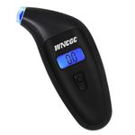 WNCGC Digital Tire Pressure Gauge 0-150 PSI, 4 Settings Stocking Air Gauge for Car Truck Motocycles Bicycle Backlit LCD (Black)