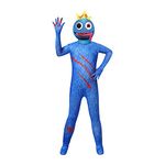 Rainbow Friends Costume Jumpsuit Halloween Theme Party Cosplay Outfit 5-12 Y