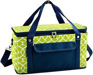 Picnic at Ascot 8025-TG Hybrid Semi-Rigid Folding Cooler, Trellis Green