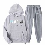 NSICBMNO Gray Tracksuit Mens Full Set Casual Tracksuits Unisex Hoodies Jogging Bottoms With Pockets 2 Piece Outfits Jogging Suits Pullover Hoodie Fleece Liend Joggers Sports Suits Streetwear Sale