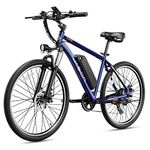 Jasion EB5 Electric Bike for Adults, 500W Peak Motor, 360Wh Removable Battery, 32km/h Commuting Electric Mountain Bike, 7 Speed, Front Fork Suspension Ebike