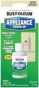 Rust-Oleum 203002 Specialty Appliance Touch Up Paint, 0.6 Oz Bottle, Biscuit, Solvent Like, Liquid, 0.6 Fl Oz (Pack of 1)