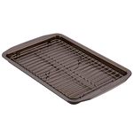 Circulon 47186 Nonstick Bakeware Cookie Pan Set, Steel, Chocolate