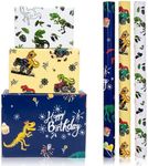 Vnaaem Dinosaur Wrapping Paper Roll