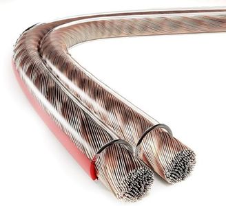 ETEC, cable de altavoz de 20 metros, cable de altavoz CCA, sección de cable de 2x4,00 mm², transparente