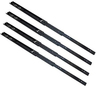 NUZAMAS 2 Pairs of Steel Ball Bearing Drawer Runners Slides 20inch (50cm) Full Extension for Side of Drawers Fixed, Sliding Shelf or Other Sliding Furniture