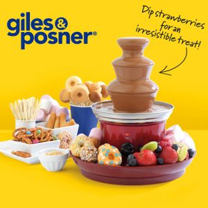 Giles & Posner 3-Tier Chocolate Fountain – Stainless Steel Dessert Maker