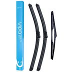 Vipa Wiper Blade Set fits: FORD FOCUS MK3 Hatchback Feb 2011 to Dec 2018