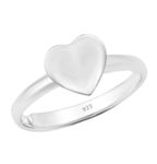 Parnika Cute Heart Design Adjustable Finger Ring in Pure 92.5 Sterling Silver for Kids & Girls | Gift For Her | Valentines Gift |