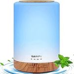 Essential Oil Diffuser- 300ml Aroma Diffuser Humidifier, Anion Air Diffuser with 7 Colorful Led Lights, Quiet Ultrasonic Aromatherapy Diffuser with Cool Mist, Air Humidifier for Bedroom, Home, Office