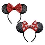 SPROUTS Mouse and Cat Ears Headbands Shiny Bows Mouse Ears Glitter Party Princess