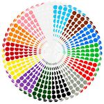 Color Coding Labels 2240pcs 3/4’’ Round Self-Adhesive Removable Colored Circle Dot Stickers 14 Bright Neon Colors