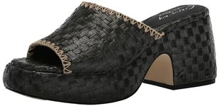 CIRCUS NY BY SAM EDELMAN Women's Ilyse Heeled Sandal, Black Raffia, 5 UK