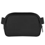 Belt Bag for Women, Ovdang Fanny Packs Waist Bag Cross Body Pouch Purse Bum (Black,Big Teeth Zipper)