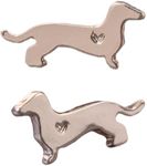Soul Statement Dachshund Stud Earrings: Dog Mom Gifts, Cute Wiener Dog Gift Set for Women