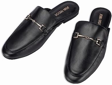 JENN ARDOR Mules for Women Flats Backless Loafers Shoes Slip On Slippers Pointed Toe Low Heel Work Slides Womens Mules Casual Shoes