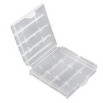 SUPERNIC 10pcs Clear Case Cover Holder AA/AAA Battery Storage Box