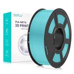 SUNLU 3D Printer Filament, Neatly Wound PLA Meta Filament 1.75mm, Toughness, Highly Fluid, Fast Printing for 3D Printer, Dimensional Accuracy +/- 0.02 mm, 330 Meters, 1 KG Spool, Ice Blue