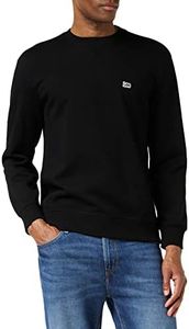 Lee Plain Crew, Felpa Uomo, Nero (Black 01), S