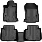 SMARTLINER All Weather Custom Fit Floor Mats 2 Row Liner Set Black Compatible with 2020-2023 Subaru Outback/Legacy