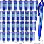 200 Pcs Blue Ink Pens Bulk, Retractable Ballpoint Pens, 1.0mm Smooth Writing Pen for School Office Home Writing Journaling