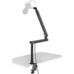 Audio Array AA-19 Microphone Arm Stand | 71cm Reach | Premium Metal Design with Built-in Cable Management | Flexible Height and Position adjustments | 2Kg Weight Capacity | 5/8" to 3/8" Screw Adapter