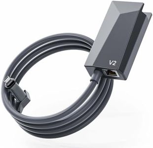 Upgraded Ethernet Adapter for Starlink Actuated Gen 2 Rectangle Dish - RJ45 Gigabit Adapter for Satellite Internet V2 - Wired External Network Accessory