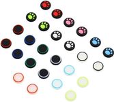 26 Pieces Thumb Grips Caps Cover Silicone Luminous Analog Controller Joystick Thumb Stick Cap, Compatible with PS4 PS3 PS2 Xbox 360 Xbox One Controllers