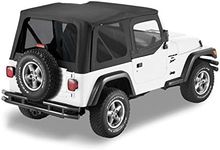 Bestop 7912401 Black Sailcloth Replace-A-Top For 1997-2002 Wrangler TJ W/Lower Steel Factory Half Doors