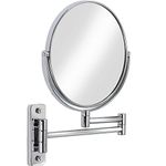 Better Living Products Cosmo Wall Mount Mirror with Folding Arm, 8-Inch, Chrome