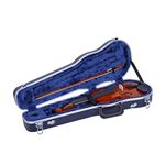 Crossrock 1/4 Violin Case-Backpack Style in Blue (CRA800SVQBL)
