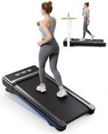 DeerRun Raceable Walking Pad Portable, Under Desk Treadmill with 9% Auto Incline, 3HP Treadmills for Home 300LBS, Adjustable Speed 3.8MPH, LED Screen Display, Remote & APP Control, No Assembly