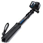 SANDMARC Pole - Compact Edition: 24-64 cm Waterproof Pole (Selfie Stick) for GoPro Hero 13,12,11,10,9, 8, Max, 7, 6, Fusion, Hero 5, 4, Session, 3+, 3, 2, HD & Osmo Action