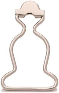 Amanaote 1" Inside Bottom Size Silvery Dungaree Fastener Overall Clip Suspender Buckle Pack of 15