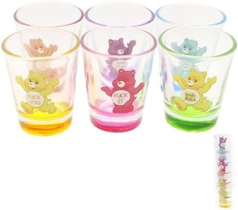 Draduo Shot Glasses,Swear Bears Shot Glasses,Shot Glasses Set of 6,Cute Mini Glass Set,1.5 Ounces Glasses,Insulated Shot Glasses Set for Cocktail/Whiskey/Beer/Wine/Juice/Travel/Bar/Party/Gathering