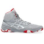 ASICS Women's MATBLAZER Wrestling Shoes, Piedmont Grey/Classic Red, 7