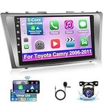 [8 Core 4+64G] Car Radio for Toyota Camry 2006-2011 with Wireless Carplay and Android Auto - 9 inch IPS 1280 * 720 Touchscreen Android Car Stereo - DSP 32EQ / WiFi/GPS/SWC + AHD Backup Camera