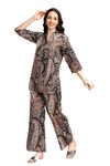 Nermosa Women Co-ords Set for Women | Kurta Sets | Kurta Pant Set | Coordinate Set | Summer Suit | Printed Short Kurti with Pant Set | Kurta Set for Women | Kurta Pant Set for Women (Large) Black